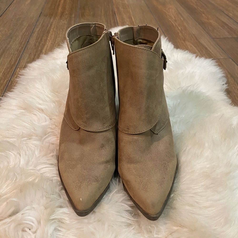 Suede booties